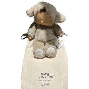 Olli Ella Cozy Dozy Dinkum Lamby Pip Plush Lamb Doll Beige NWT